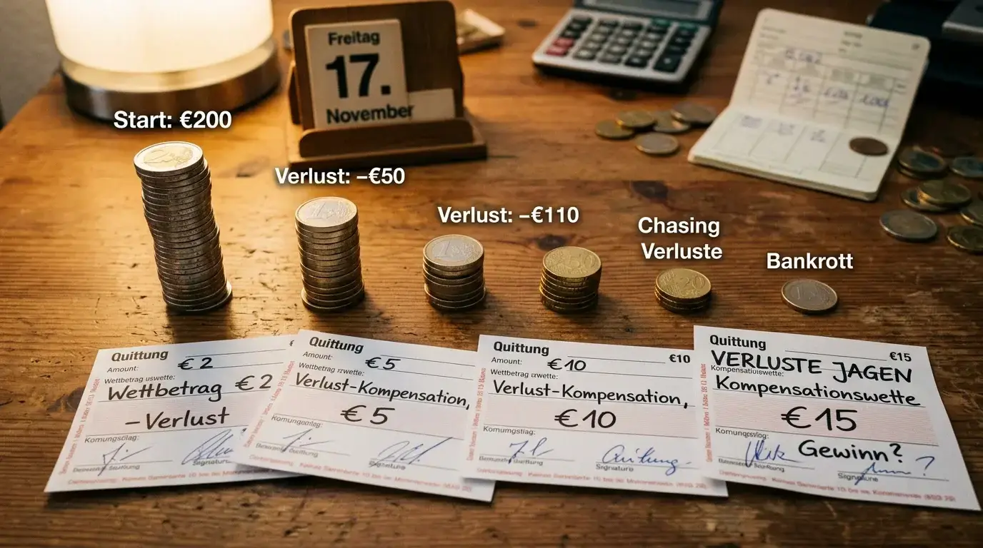 Loss Chasing beim Baseball-Wetten: emotionale Entscheidungen und Bankroll-Verlust durch steigende Einsätze nach Verlusten