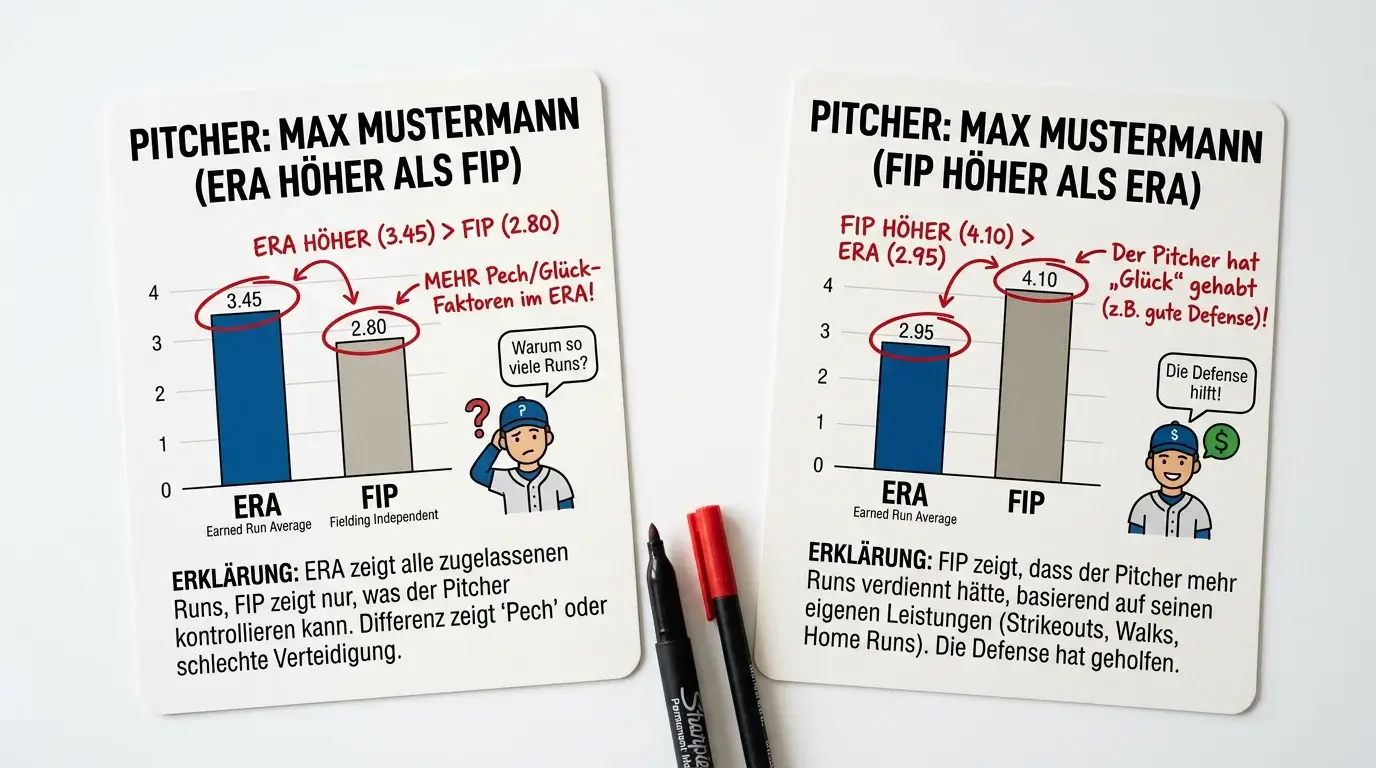 FIP vs. ERA Vergleich bei MLB-Pitchern — wann FIP zuverlässigere Wettgrundlage liefert