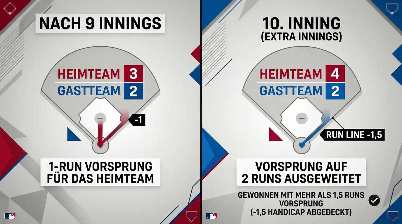 Einfluss von Extra Innings auf Run-Line-Wetten beim Baseball: wie sich das Handicap in der Verlängerung entwickelt