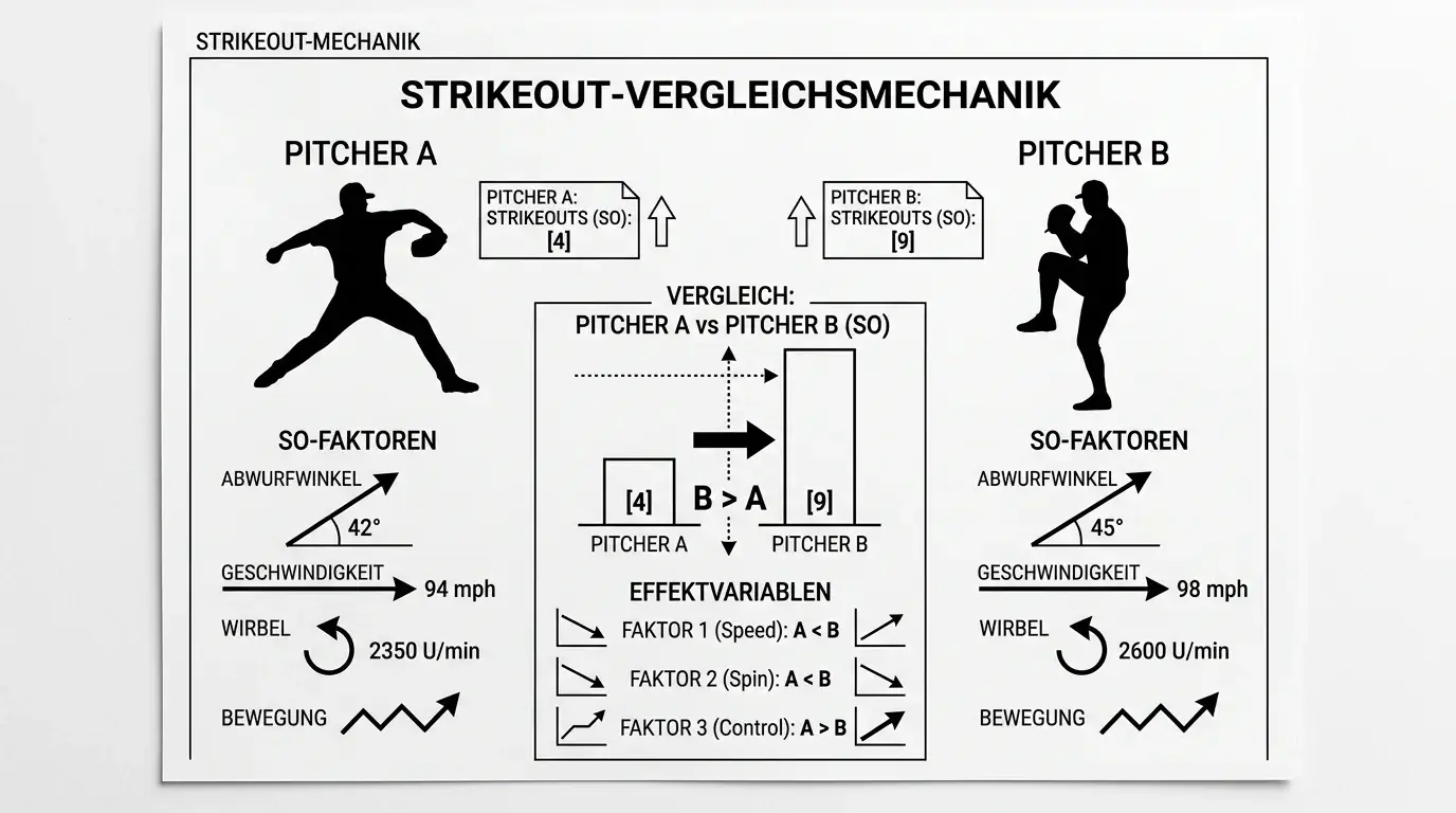 Mechanik von Head-to-Head-Wetten beim Baseball: Direktvergleich zwischen zwei Spielern in Strikeout-Märkten