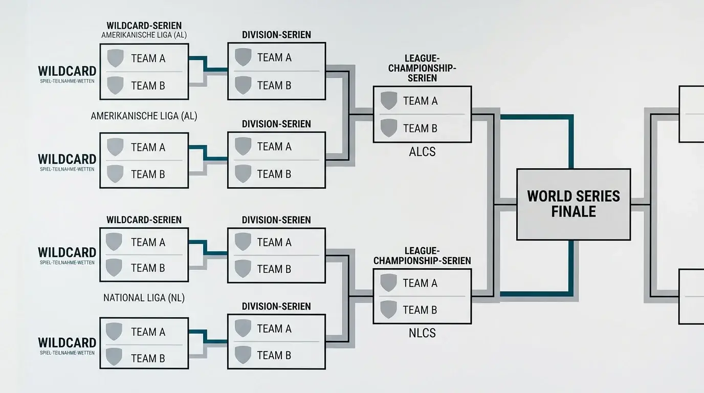 MLB Playoff-Wetten 2026: Wildcard-Qualifikation und Playoff-Teilnahmemärkte bei deutschen Anbietern