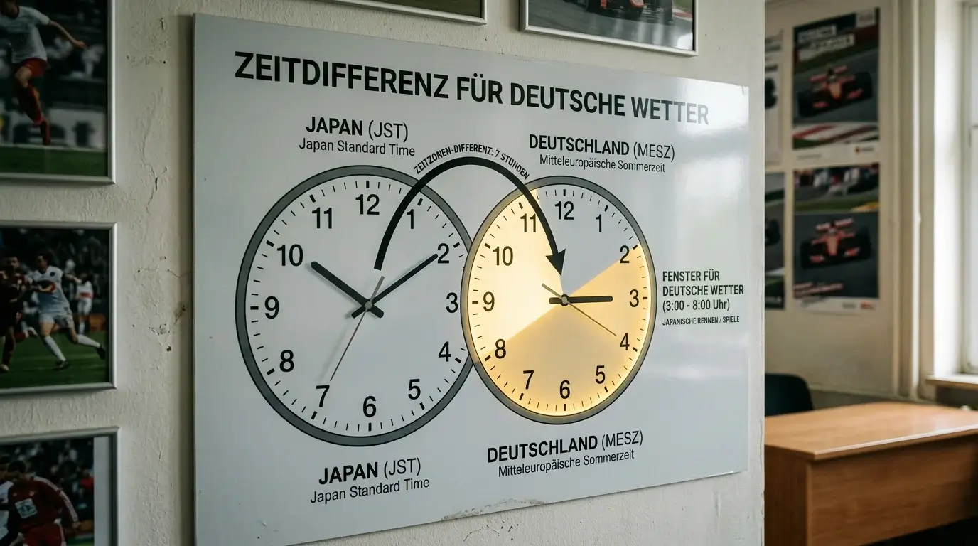 Zeitverschiebung NPB Japan zu Deutschland – wann japanische Baseballspiele für deutsche Wetter verfügbar sind