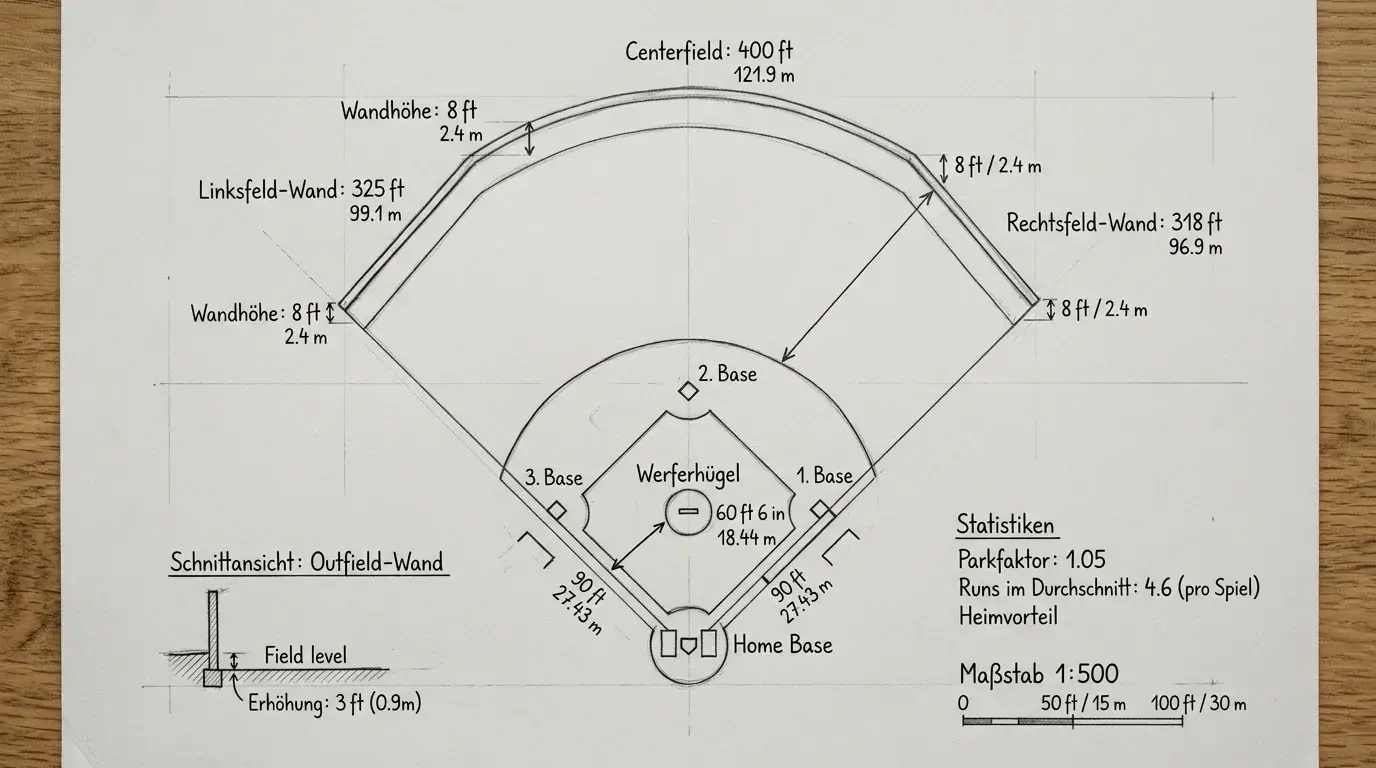 Erklärung Park Factor Berechnung beim Baseball — Stadion-Einfluss auf Runs und Hits messen